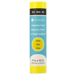 Online Vinilo adhesivo mate removible Amarillo Limón 9"x10' Silhouette