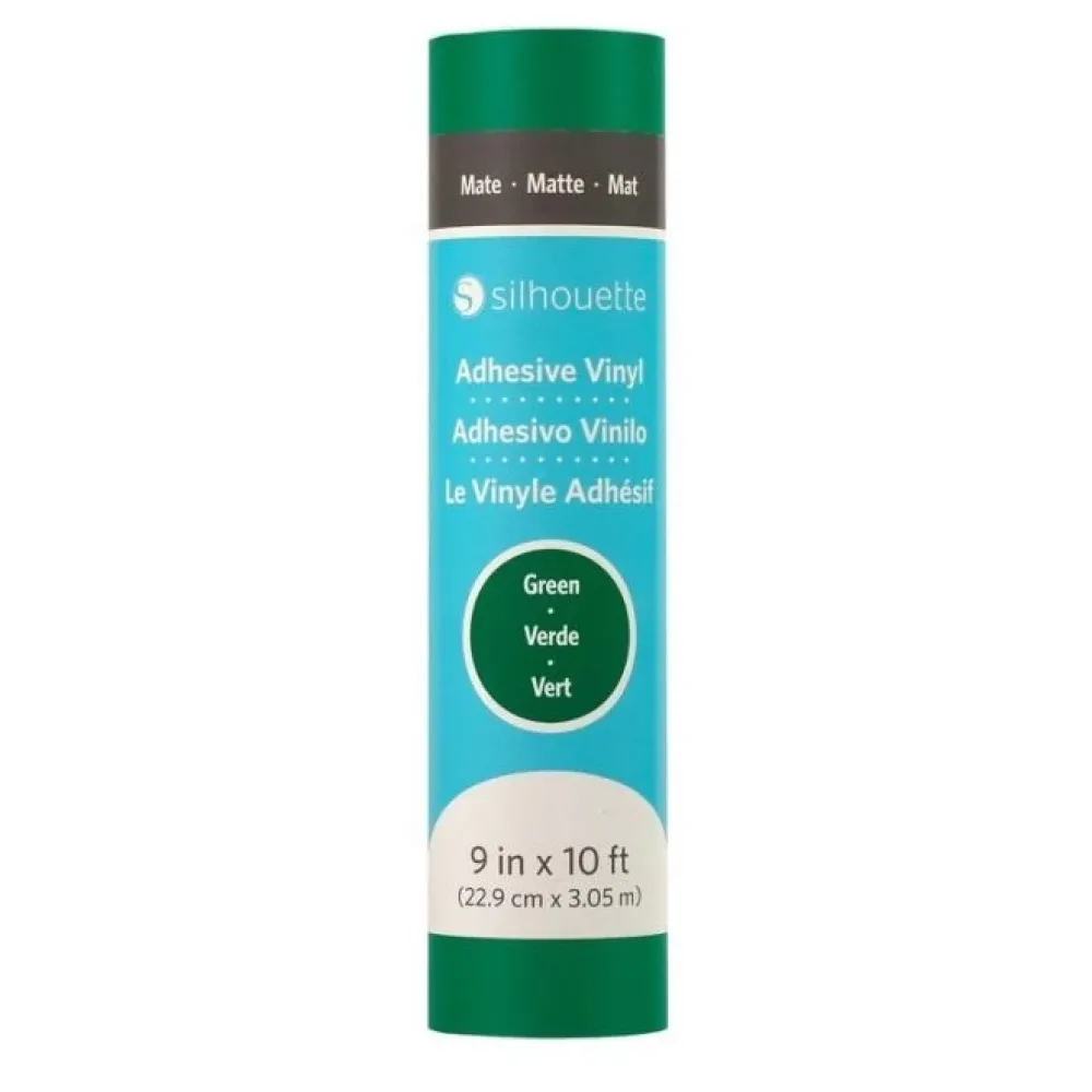 Discount Vinilo adhesivo mate removible Verde 9"x10' Silhouette