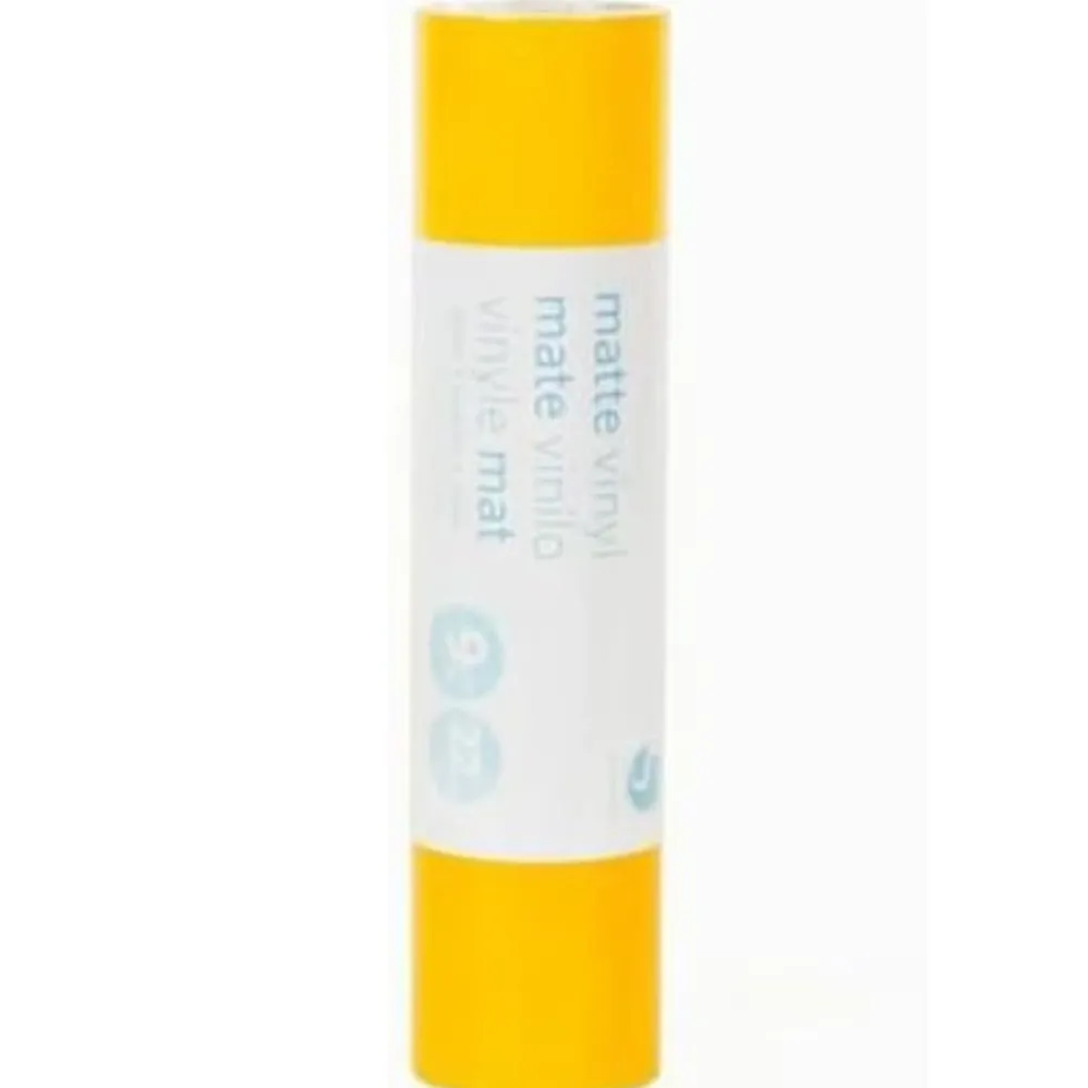 Clearance Vinilo adhesivo mate removible Amarillo 9"x10' Silhouette