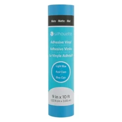 Online Vinilo adhesivo mate removible Azul Claro 9"x10' Silhouette
