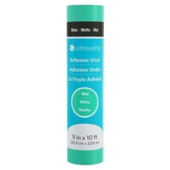 Clearance Vinilo adhesivo mate removible Verde Menta 9"x10' Silhouette