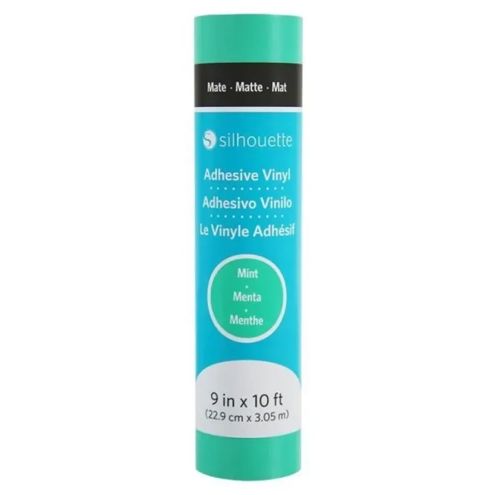 Clearance Vinilo adhesivo mate removible Verde Menta 9"x10' Silhouette