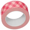 Discount Washi Tape Pink Gingham Decoupage|Papeles
