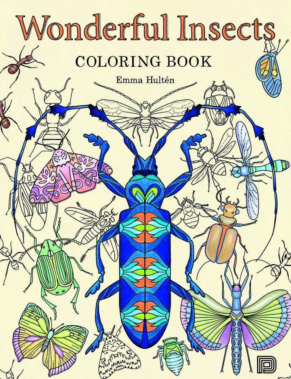 Hot Wonderful Insects Coloring Book Colorear