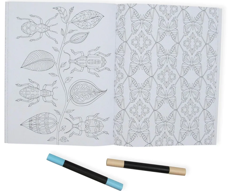 Hot Wonderful Insects Coloring Book Colorear